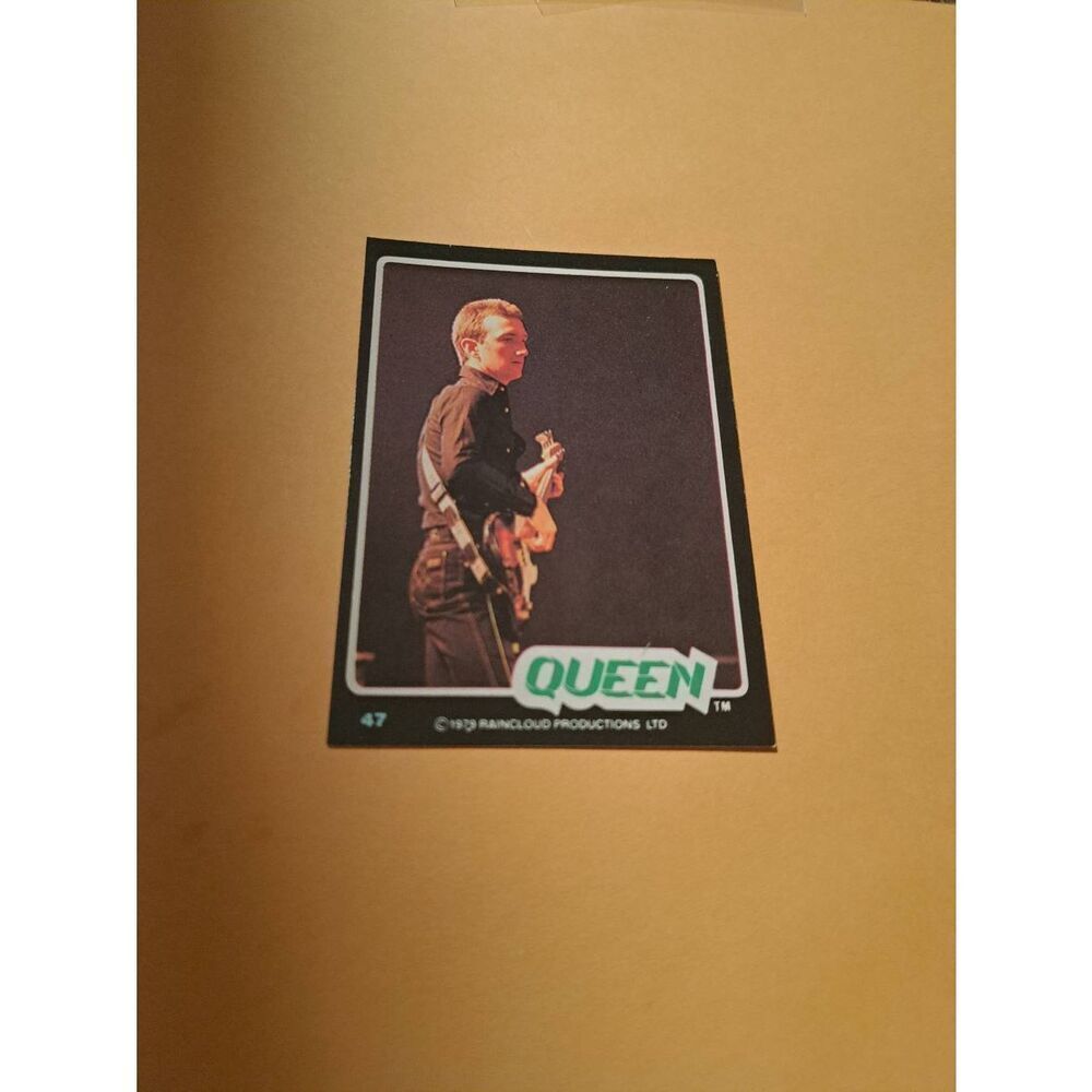 Vintage 1979 Raincloud Productions Queen Trading Card #47 Rock Band Memorabilia